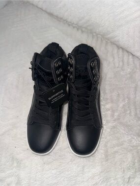 Pastry Black High-Top Dance Sneakers